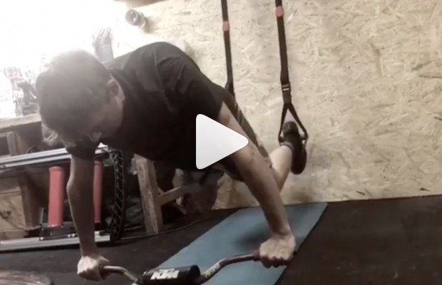 Así entrena Andri Frischknecht en el gimnasio